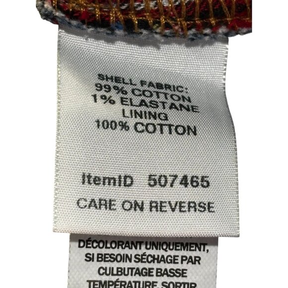 L.L. Bean Womens Favorite Fit Jeans Size 16 Regular Plaid Lining 99% Cotton - Picture 5 of 12